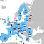 Mappa dell'Unione Europea e paesi membri dove lavorare e vivere con il permesso di soggiorno UE per soggiornanti di lungo periodo