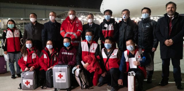 Aiuto della Cina per l'epidemia di Coronavirus