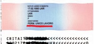 Il significato del permesso di soggiorno con la dicitura unico lavoro