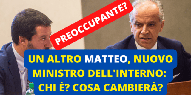 Matteo Piantedosi, ex capo gabinetto di Matteo Salvini e prefetto di Bologna e Roma diventato Ministro dell'Interno nel Governo di Giorgia Meloni