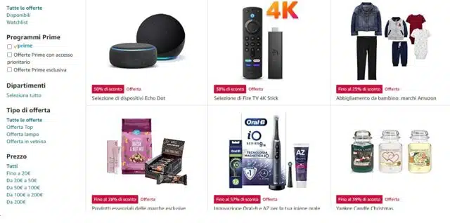Prodotti in offerta di Natale su Amazon