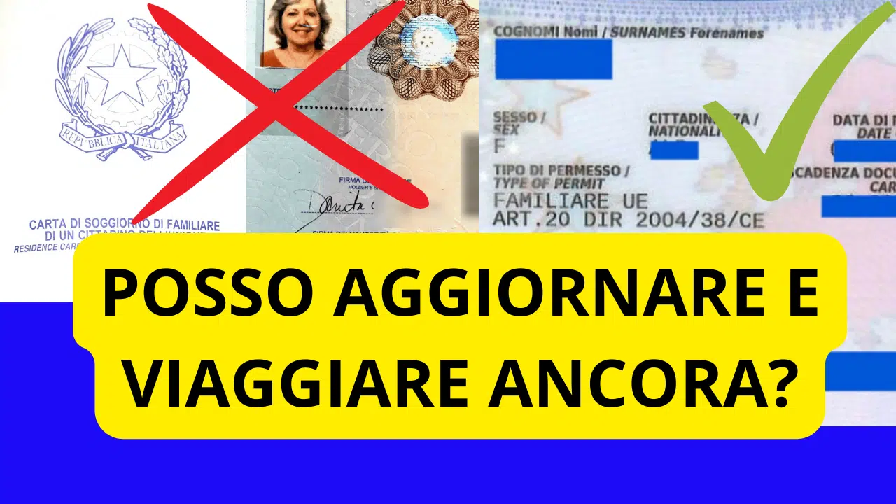 Posso ancora aggiornare la carta di soggiorno e viaggiare ancora?