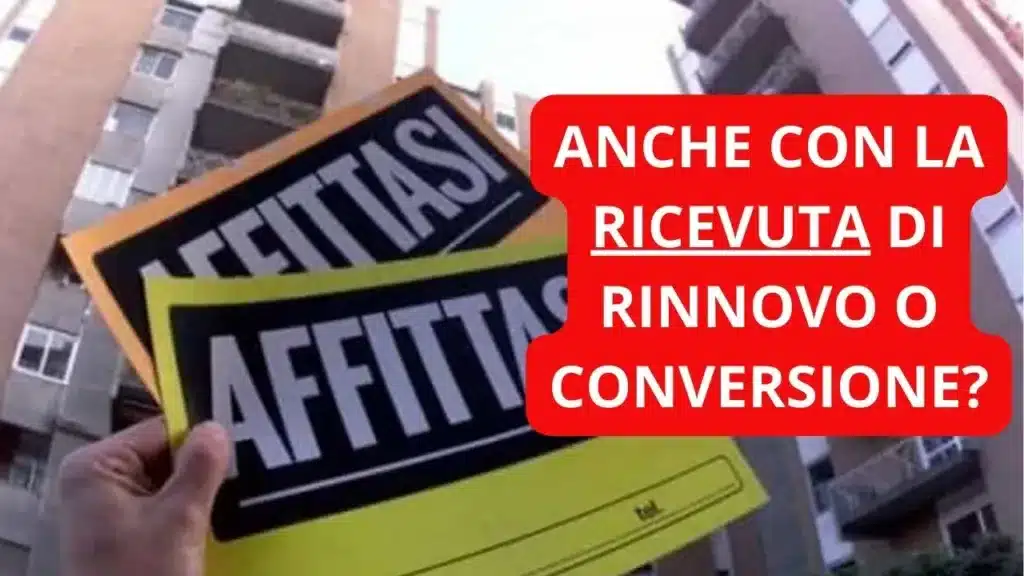 È POSSIBILE AFFITTARE UN APPARTAMENTO O UNA CASA AD UNO STRANIERO DURANTE L'ATTESA DEL PERMESSO DI SOGGIORNO CON LA RICEVUTA DI RINNOVO O CONVERSIONE È POSSIBILE AFFITTARE UN APPARTAMENTO O UNA CASA AD UNO STRANIERO DURANTE L'ATTESA DEL PERMESSO DI SOGGIORNO CON LA RICEVUTA DI RINNOVO O CONVERSIONE OK