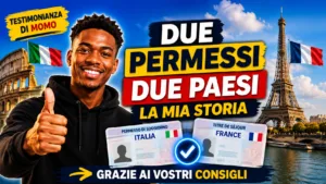 Testimonianza di Momo su come vivere e lavorare in Francia con un permesso di soggiorno UE italiano finale