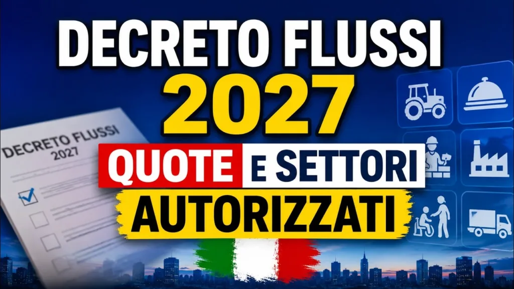 Decreto flussi 2027 - quote e settori autorizzati a chiedere il nulla osta